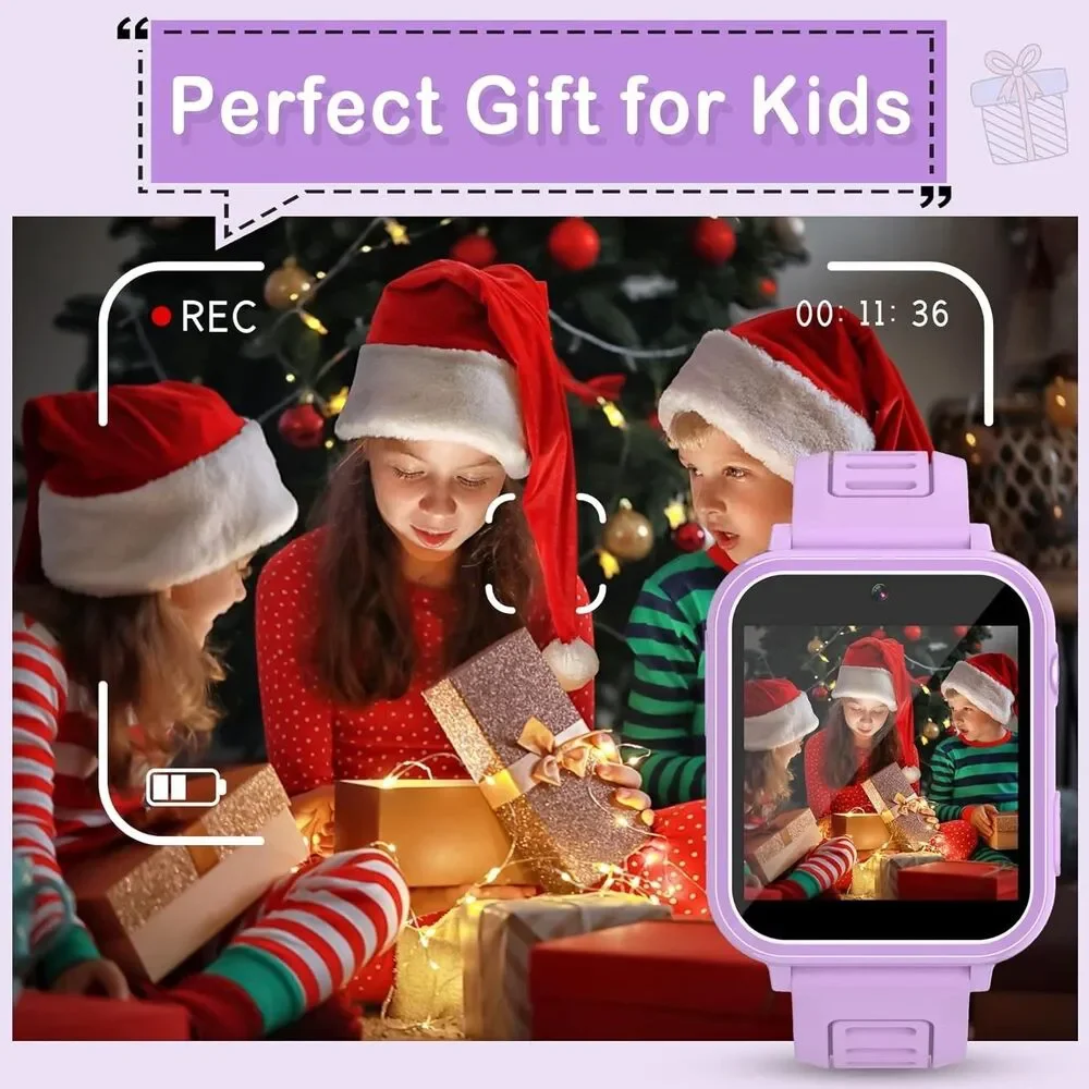 Kids Smart Watches Girls Gifts Age 3-12, Smart Watch for Kids with 39 Games C...